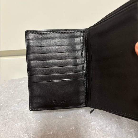Yves Saint Laurent Black Leather And Suede Wallet - Picture 4 of 10